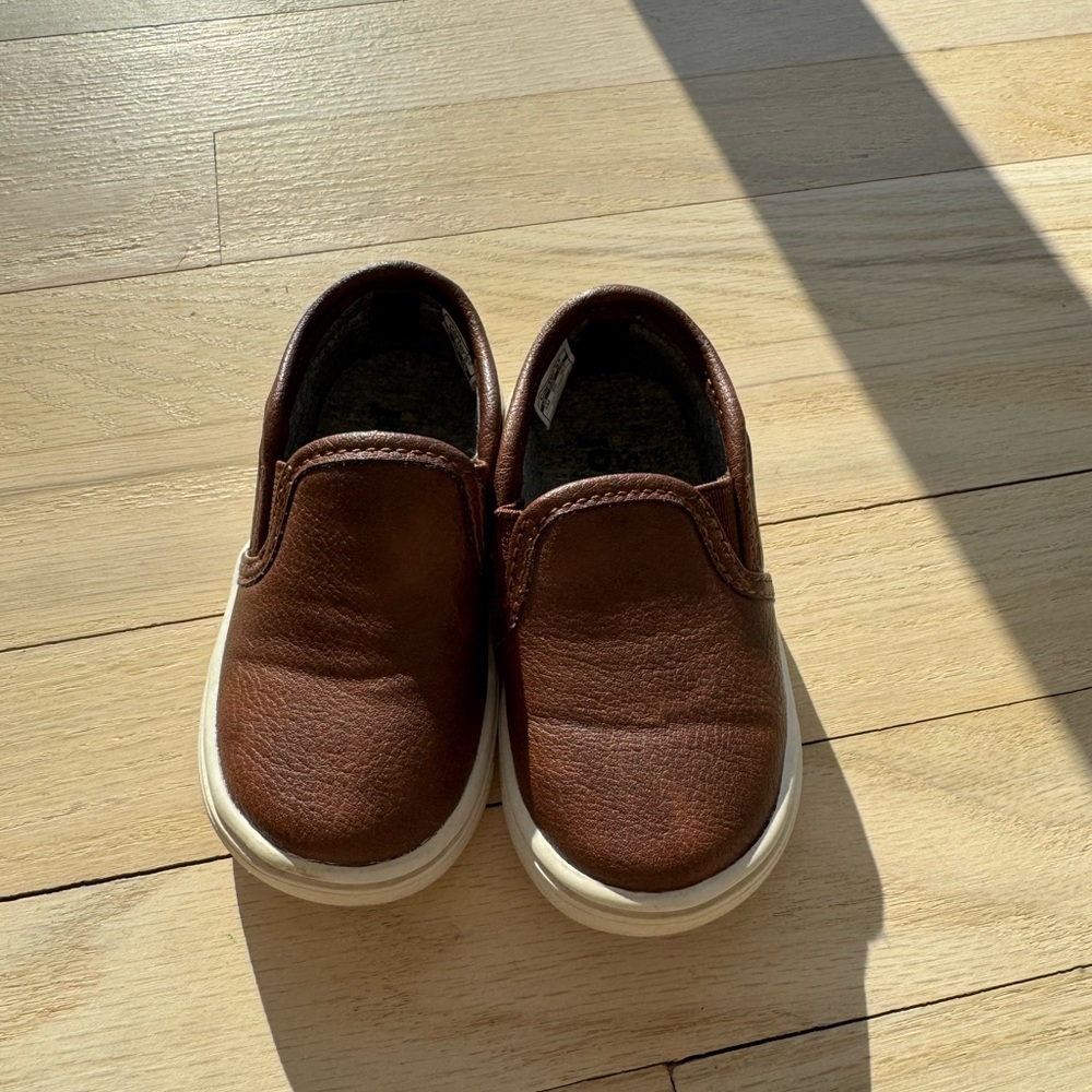 Carter's Brown Leather Slip-On Loafers